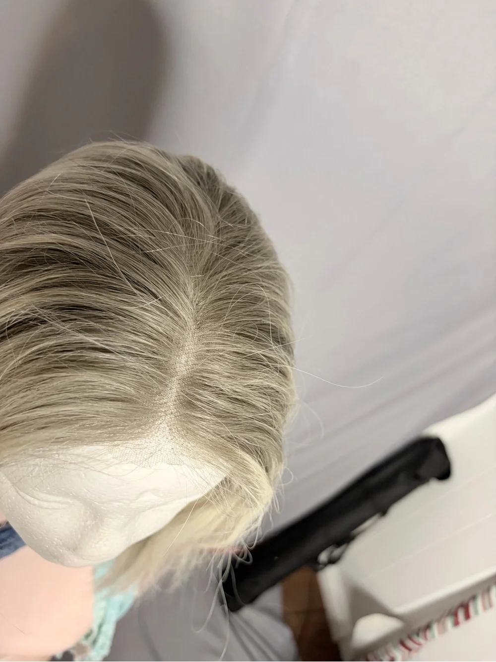 Real Remy Human Hair Wig Ash Blonde